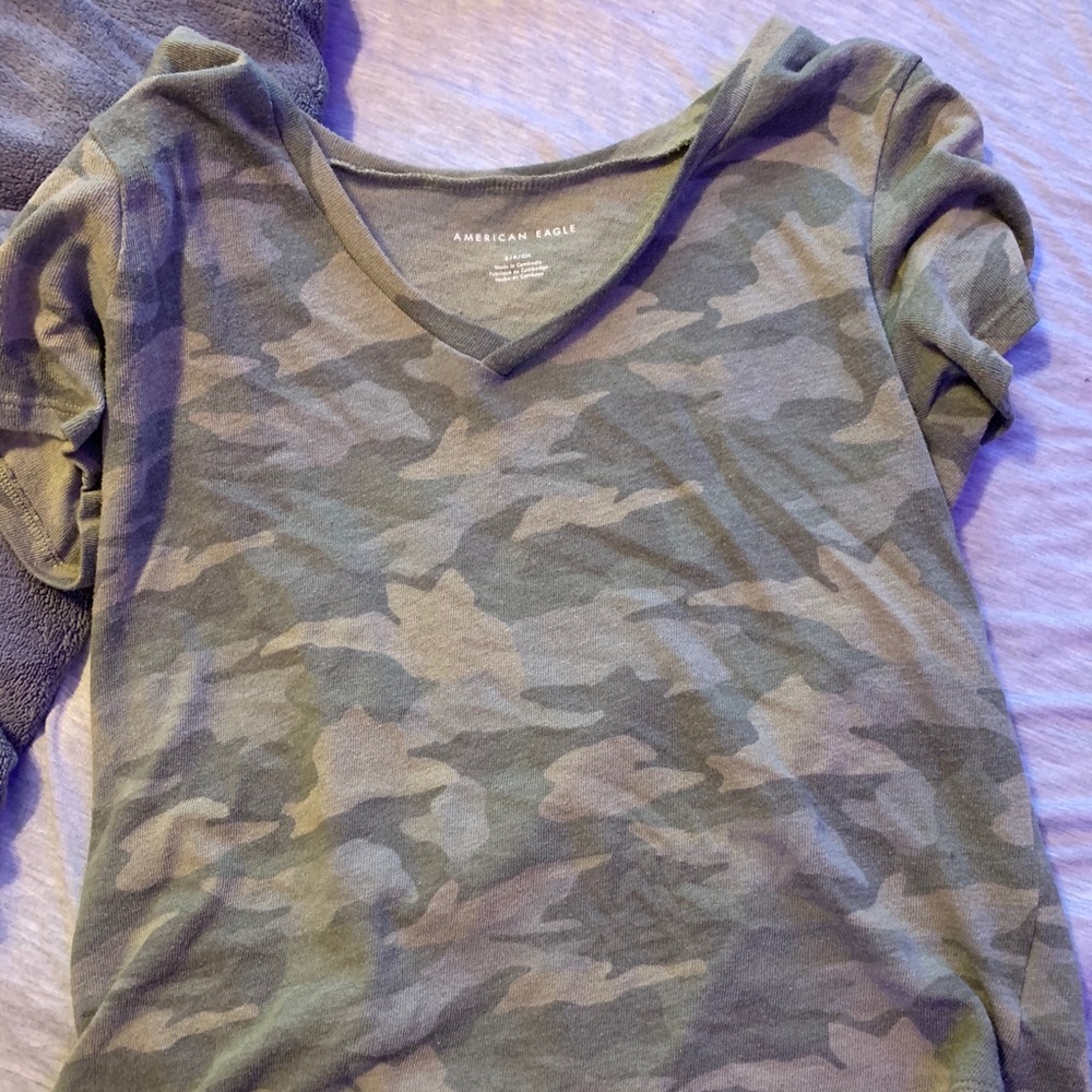 American Eagle Camo Top